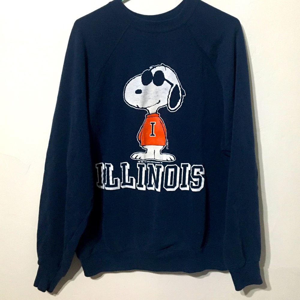 Vintage snoopy Illinois crewneck
